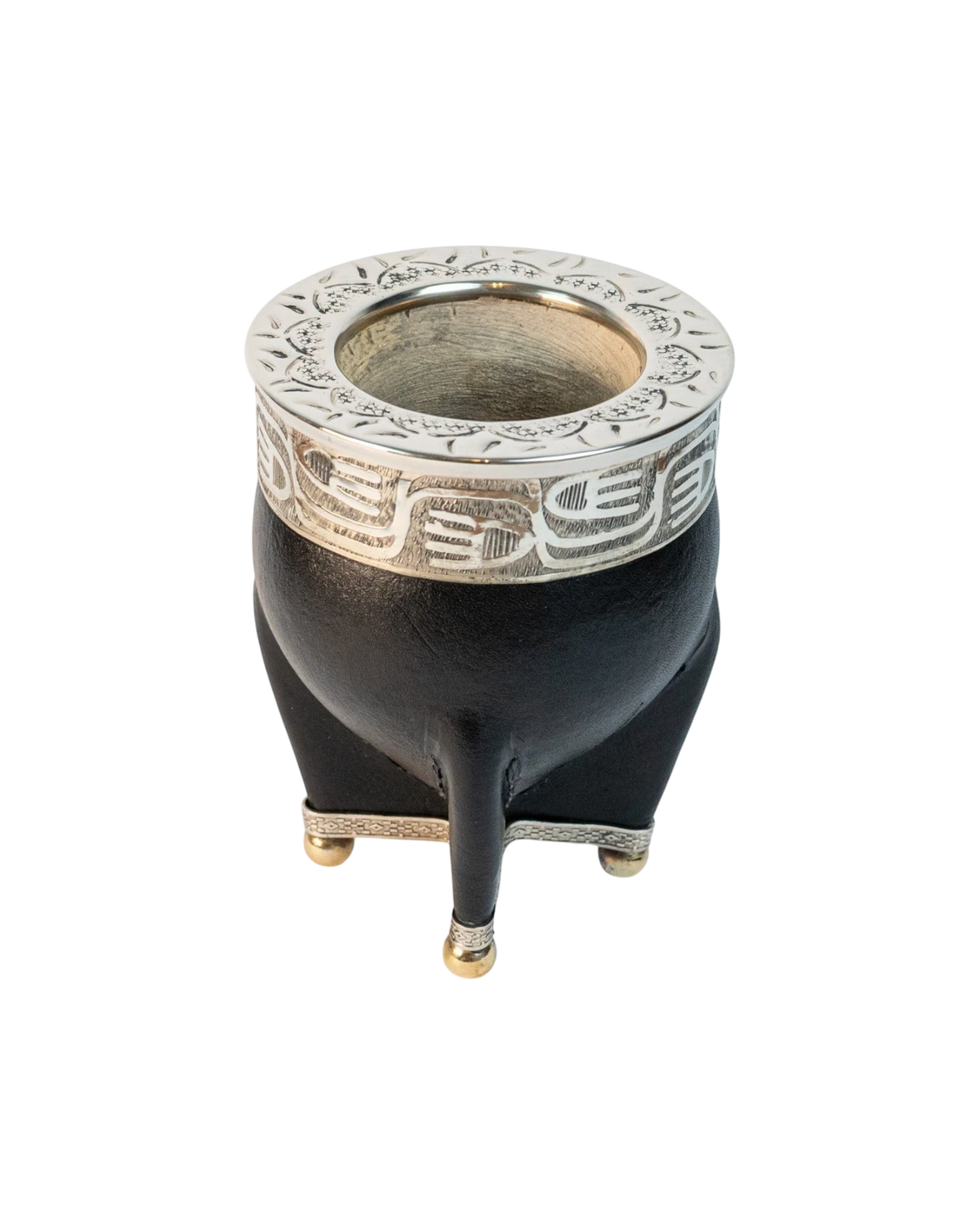 Mate Imperial Premium Negro Cincelado - Interior de Calabaza
