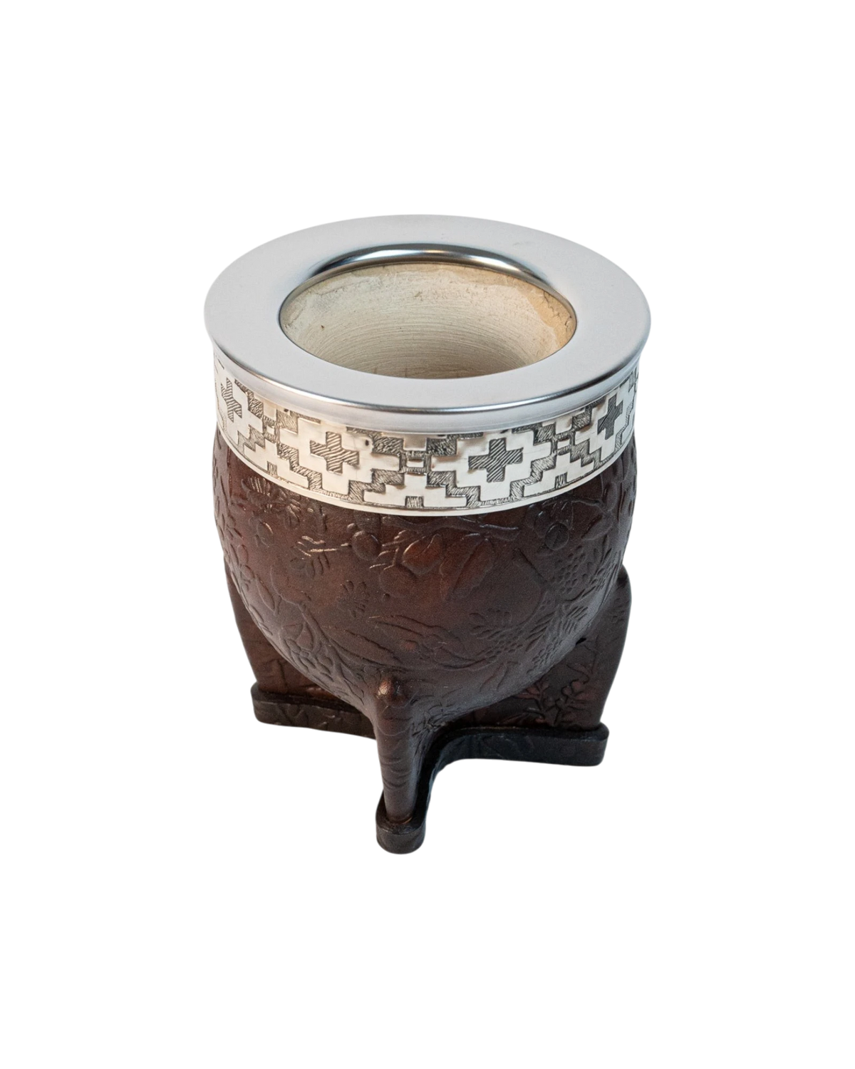 Mate Imperial Chocolate Flor - Interior de Calabaza