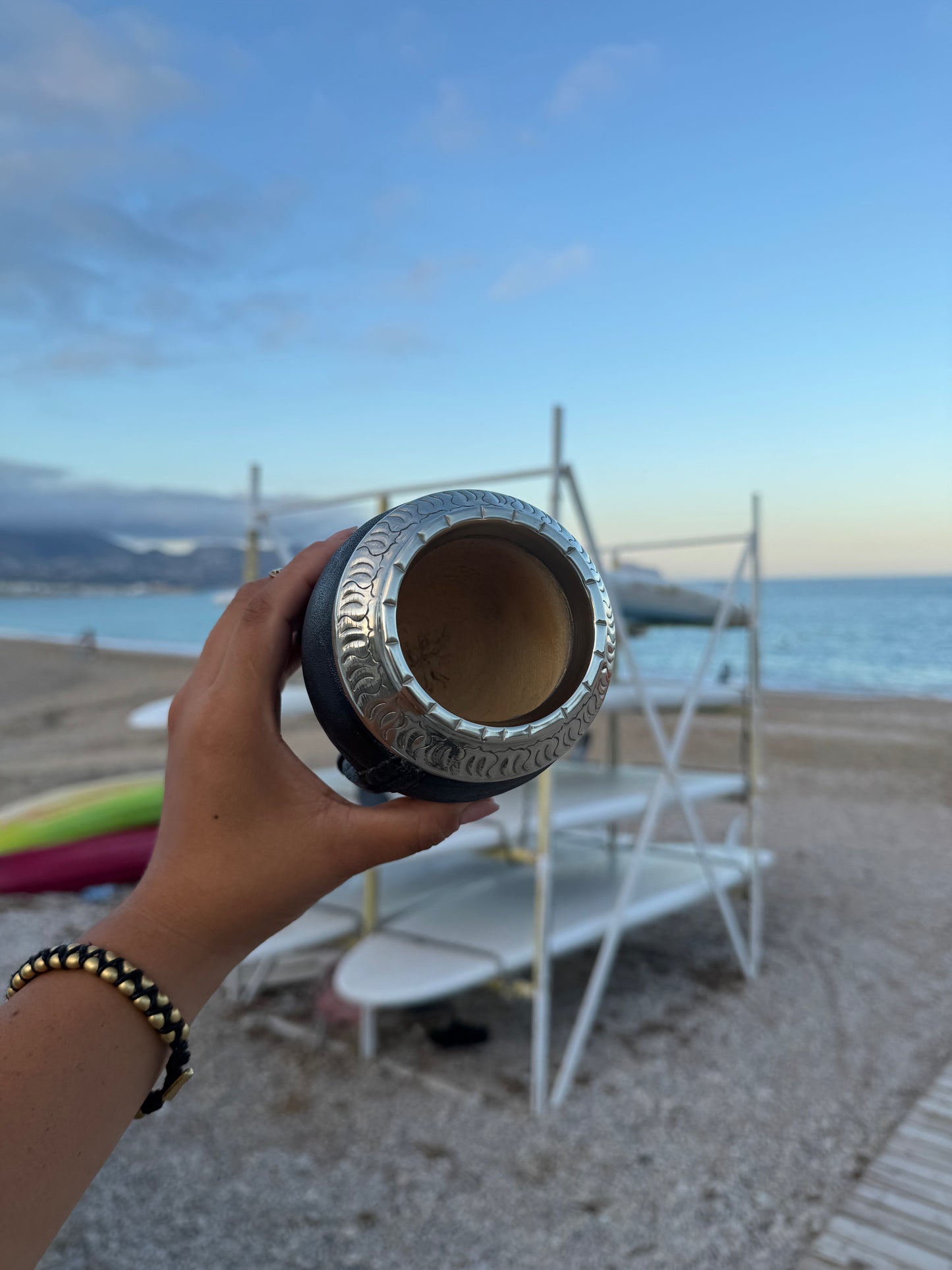 Mate Torpedo Cincelado Negro