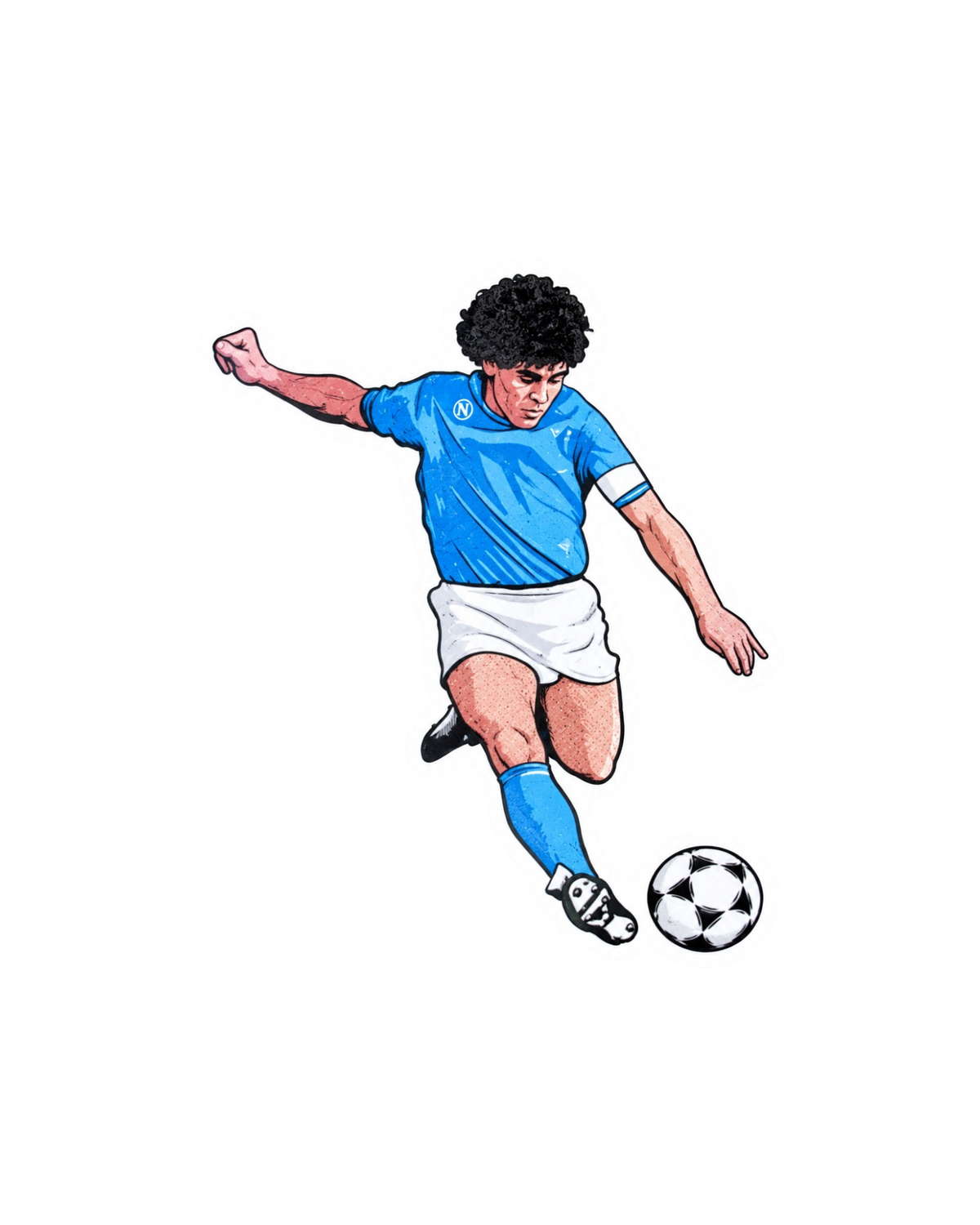 Maradona pateando