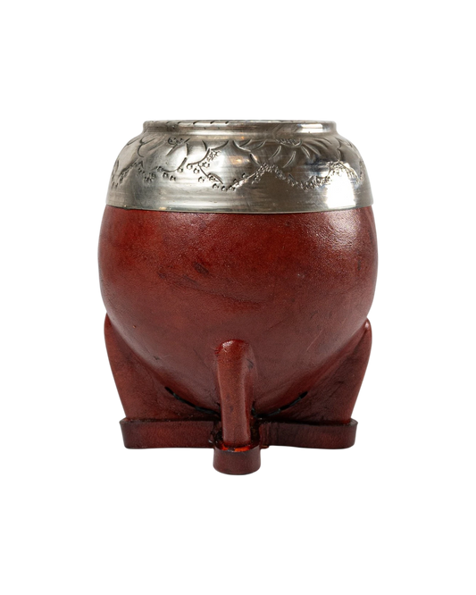 Mate Torpedo Uruguayo Cincelado Borravino
