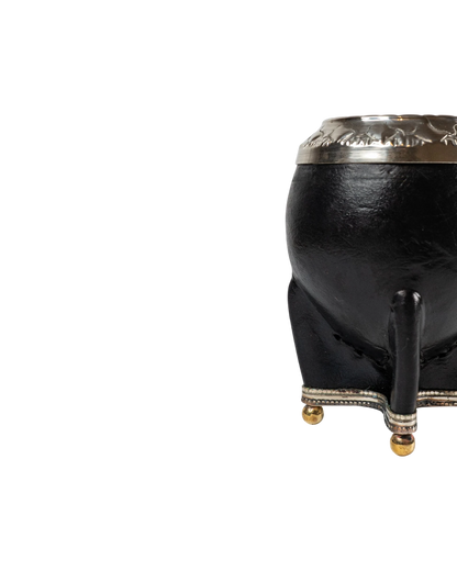 Mate Torpedo Premium Negro - Interior de Calabaza