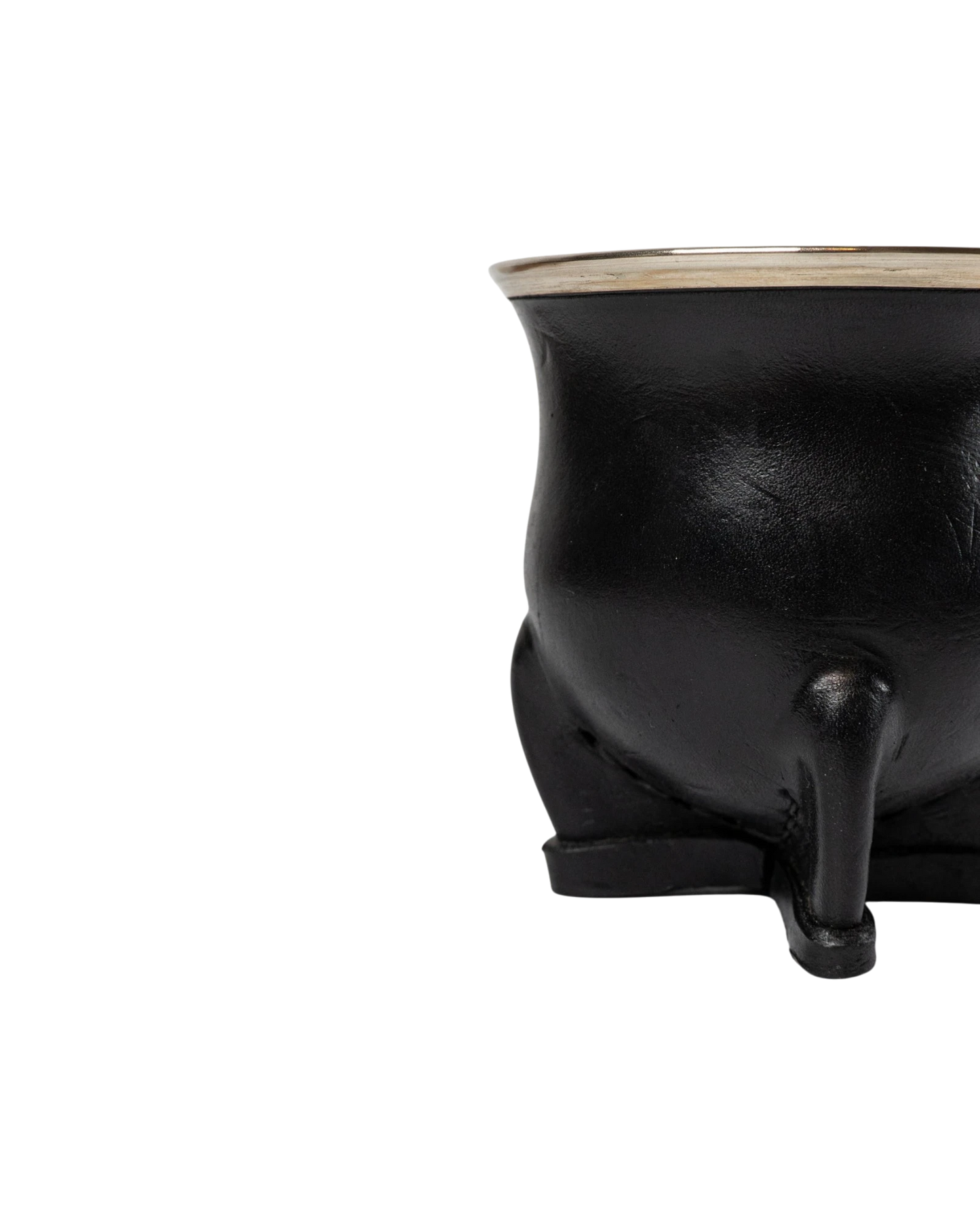 Mate Camionero Cincelado Negro - Interior de Calabaza