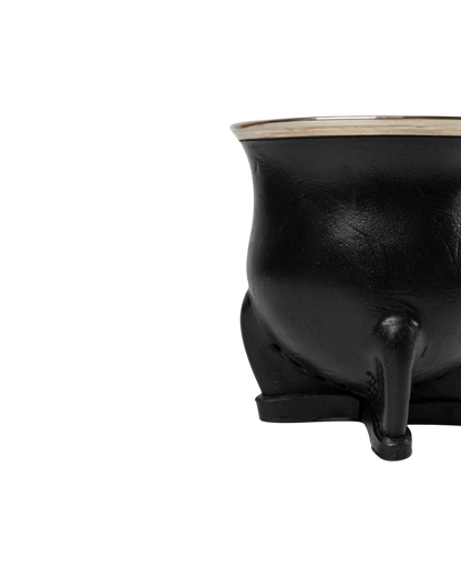 Mate Camionero Cincelado Negro - Interior de Calabaza