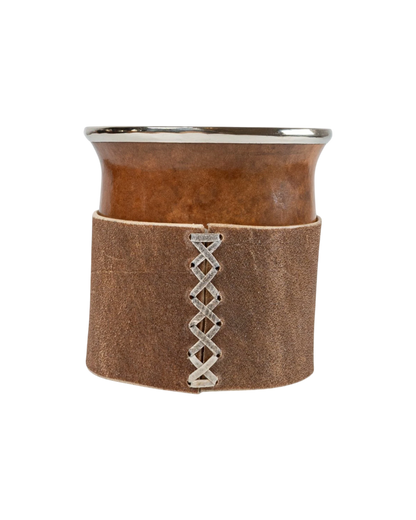 Mate Criollo Cincelado Natural - Interior de Calabaza