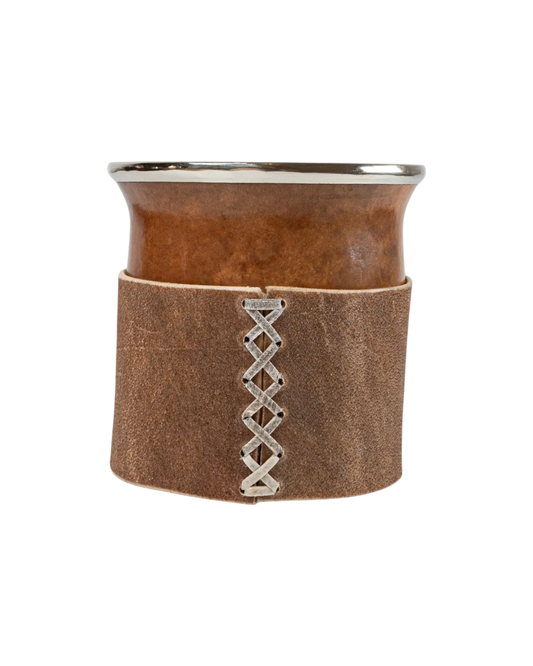 Mate Criollo Cincelado Natural - Interior de Calabaza