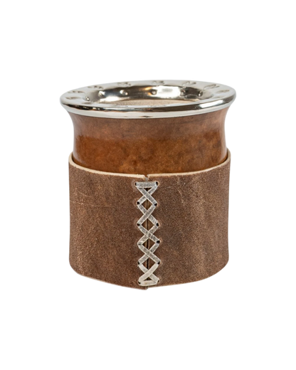 Mate Criollo Cincelado Natural - Interior de Calabaza