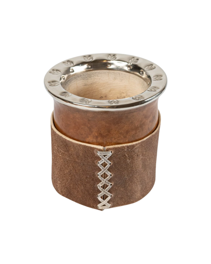 Mate Criollo Cincelado Natural - Interior de Calabaza