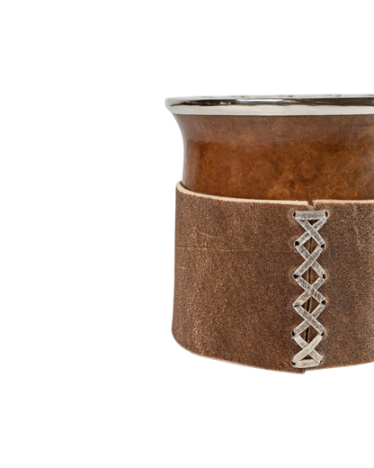 Mate Criollo Cincelado Natural - Interior de Calabaza