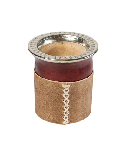 Mate Criollo Cincelado Borravino - Interior de Calabaza