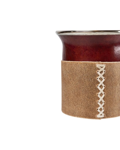 Mate Criollo Cincelado Borravino - Interior de Calabaza