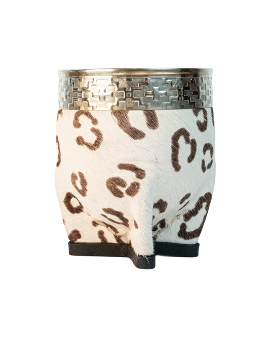 Mate Imperial Print Pelo Natural Blanco