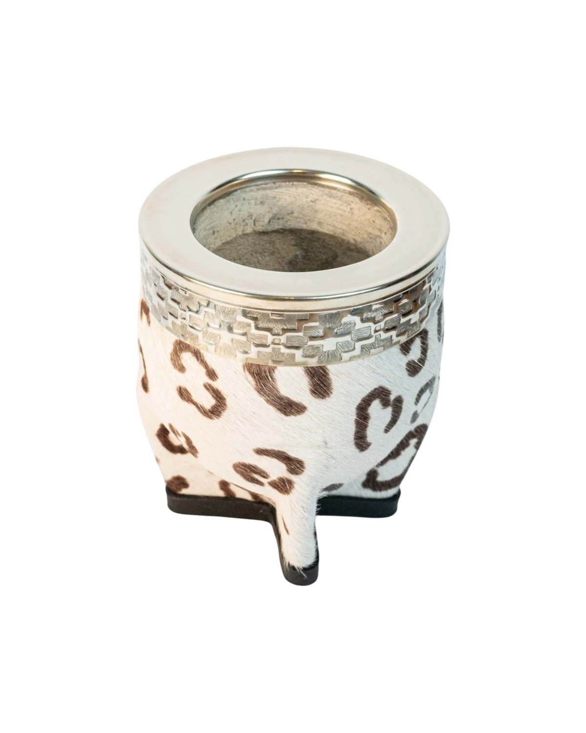 Mate Imperial Print Pelo Natural Blanco - Interior de Calabaza