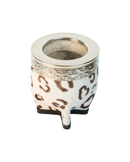 Mate Imperial Print Pelo Natural Blanco - Interior de Calabaza