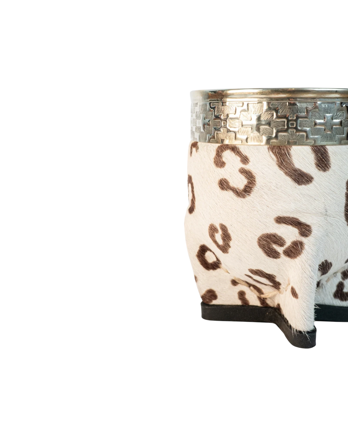 Mate Imperial Print Pelo Natural Blanco - Interior de Calabaza