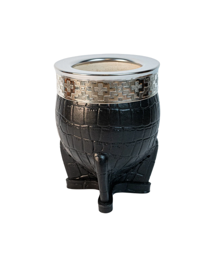 Mate Imperial Negro Croco - Interior de Calabaza