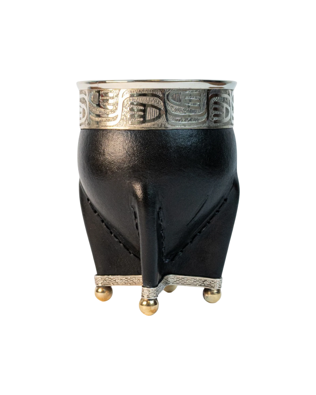 Mate Imperial Premium Negro Cincelado - Interior de Calabaza