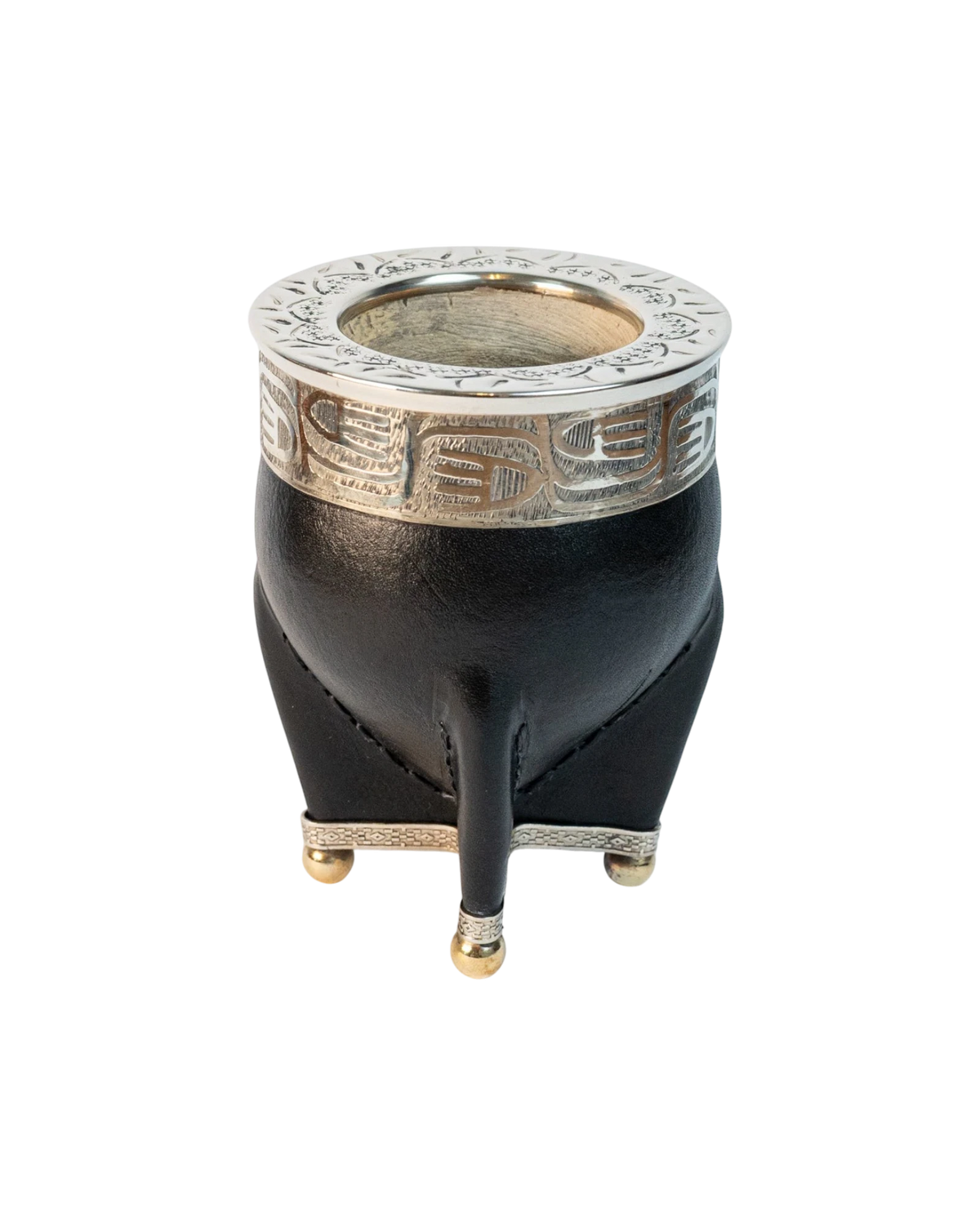 Mate Imperial Premium Negro Cincelado - Interior de Calabaza