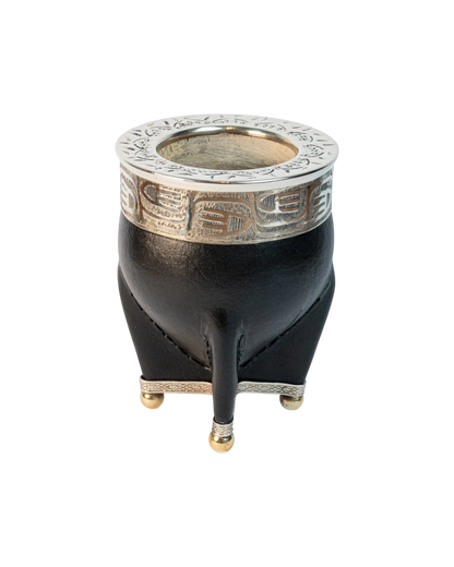 Mate Imperial Premium Negro Cincelado - Interior de Calabaza