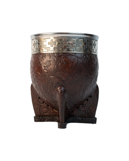 Mate Imperial Chocolate Flor - Interior de Calabaza
