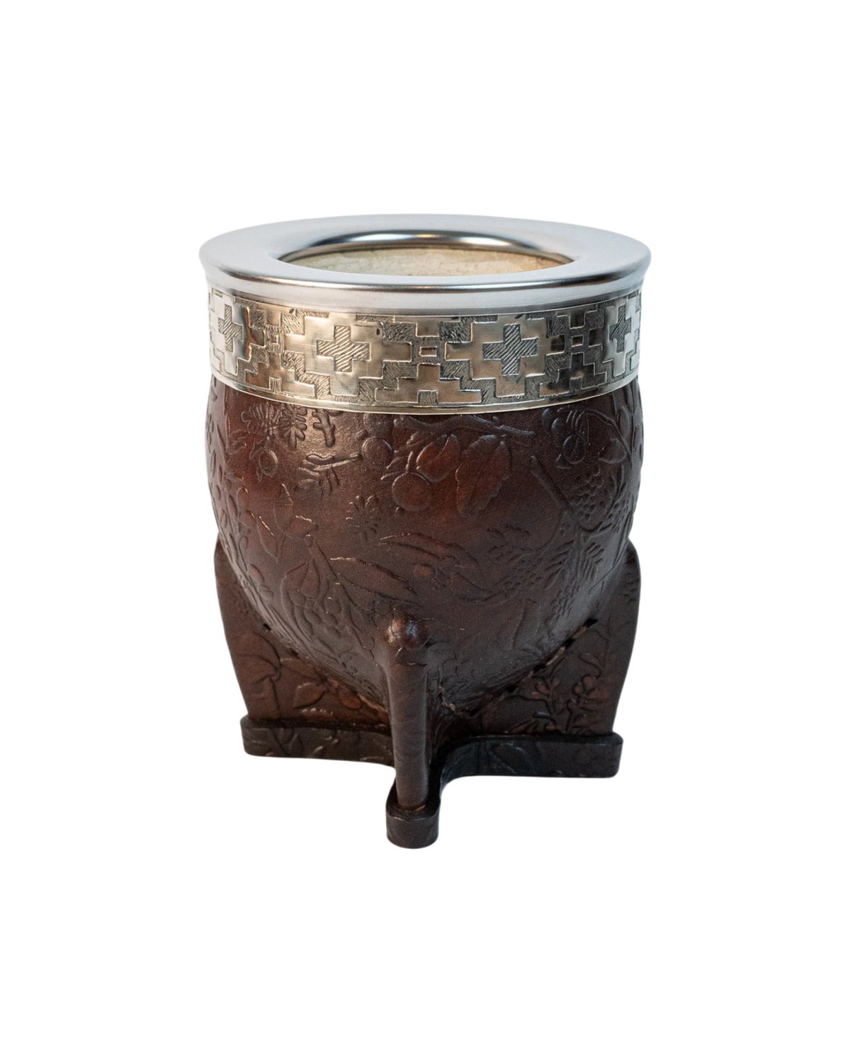 Mate Imperial Chocolate Flor - Interior de Calabaza