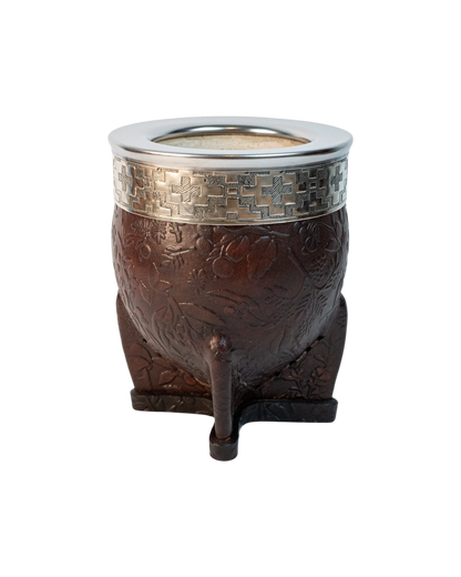 Mate Imperial Chocolate Flor - Interior de Calabaza