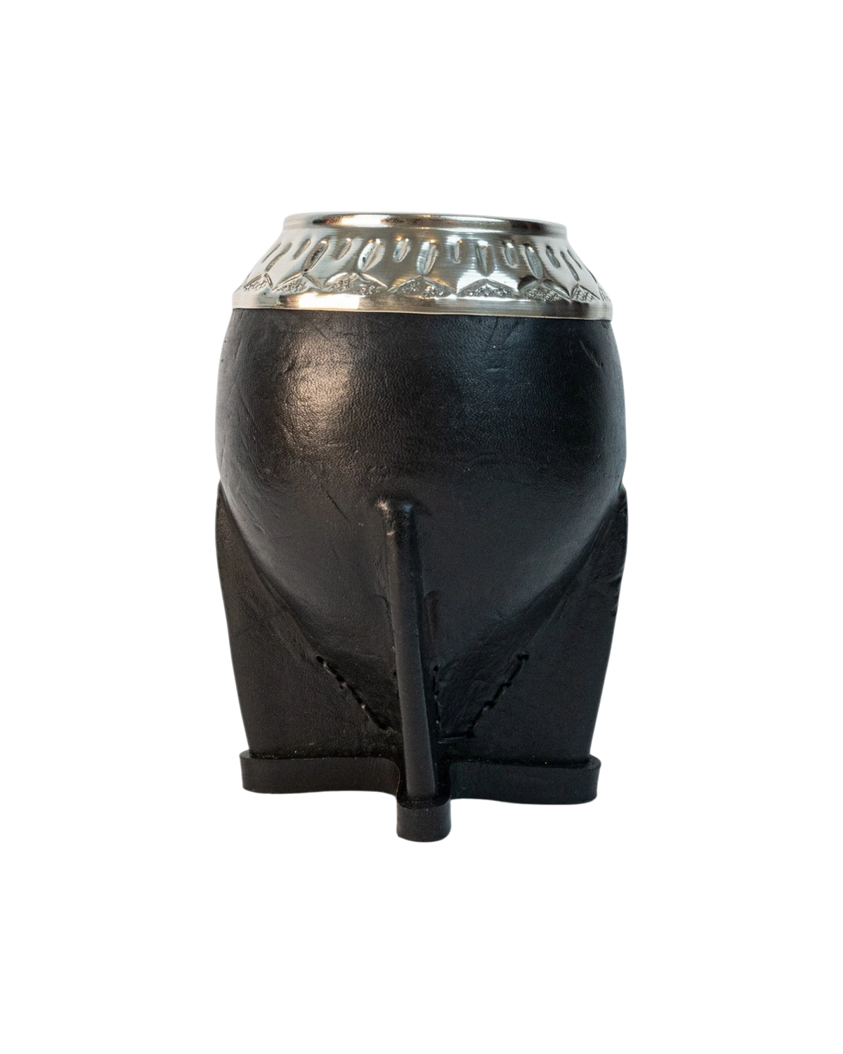 Mate Torpedo Cincelado Negro - Interior de Calabaza