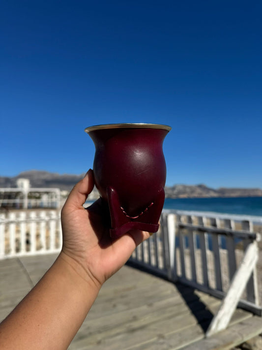 Mate Camionero Cincelado Borravino