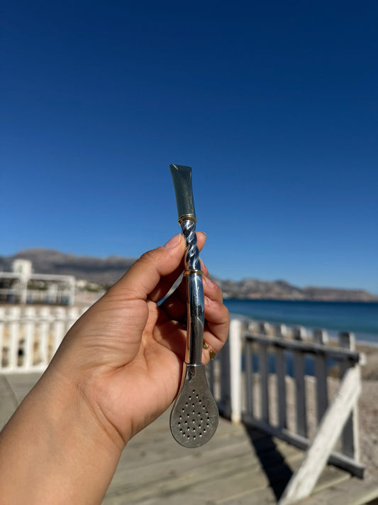 Bombillón Torneado de Alpaca