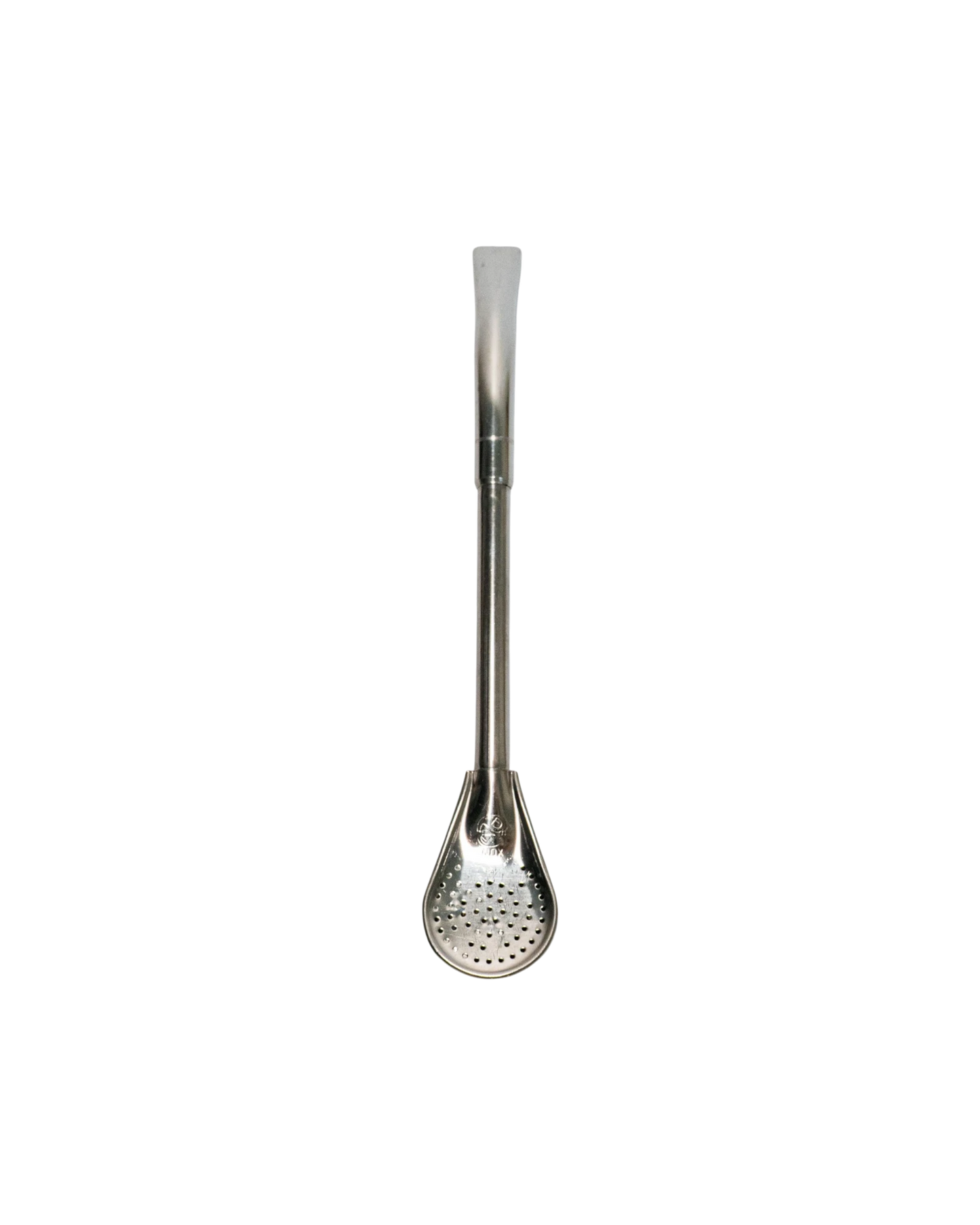 Bombilla de acero inoxidable Mate Club con pico curvado y reforzado, ideal para todo tipo de yerbas. Largo 19cm.