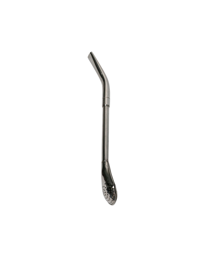 Bombilla de acero inoxidable Mate Club con pico curvado y reforzado, ideal para todo tipo de yerbas.