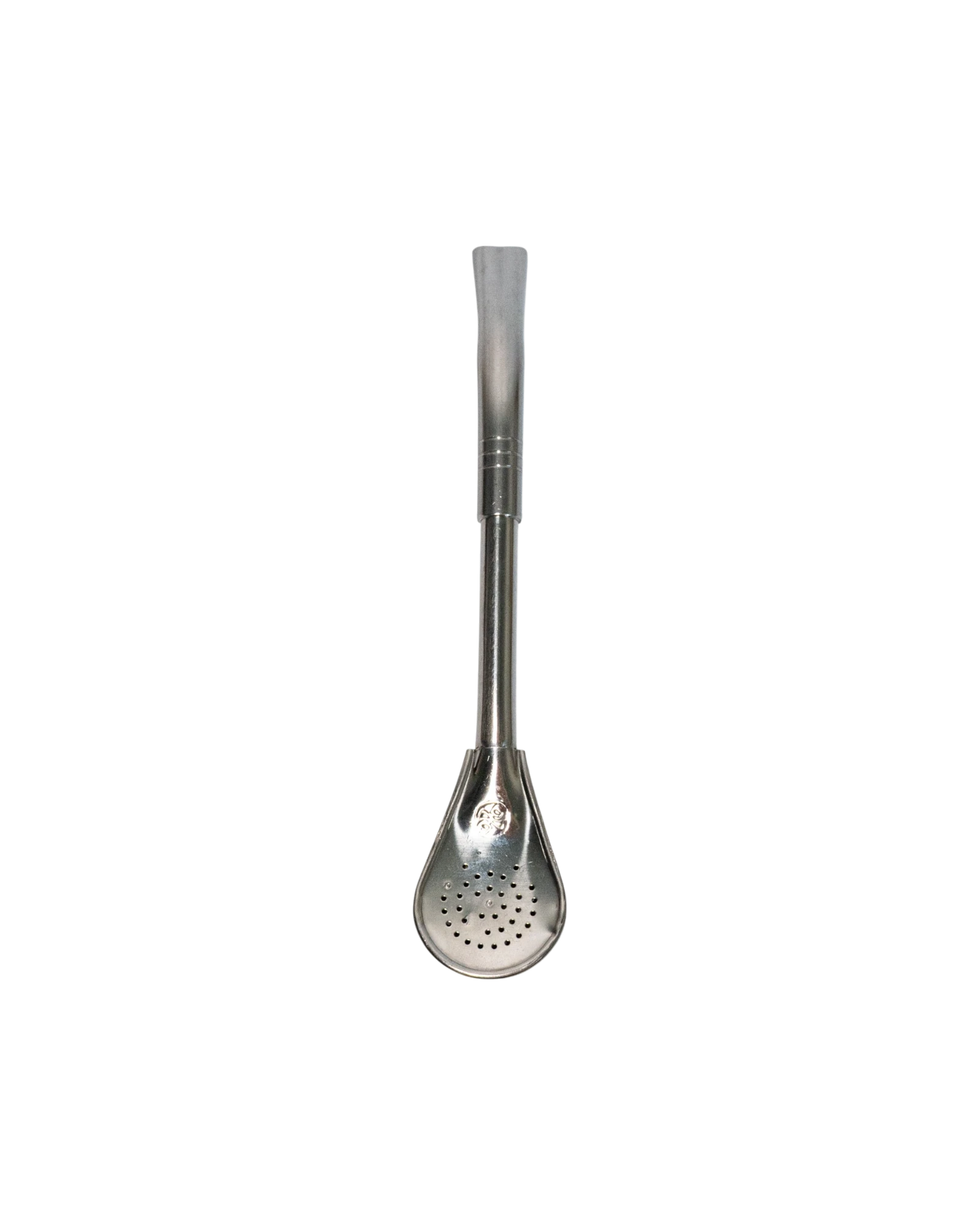 Bombilla de acero inoxidable Mate Club con pico curvado y reforzado, ideal para todo tipo de yerbas. Largo 17cm.